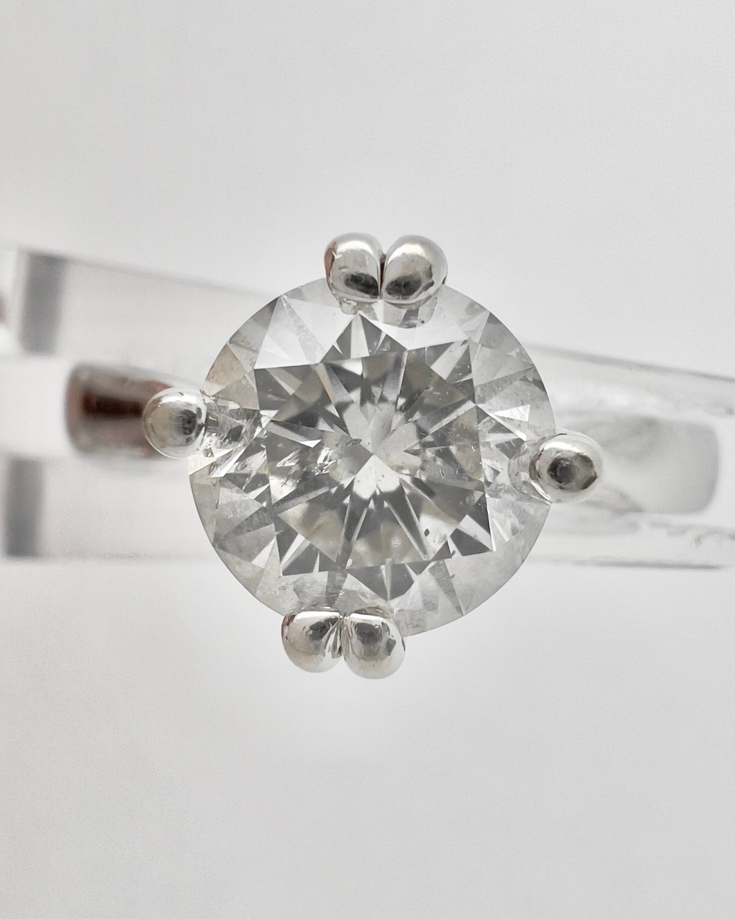 Natural Round 1.26ct F I1 PGS 3312001164